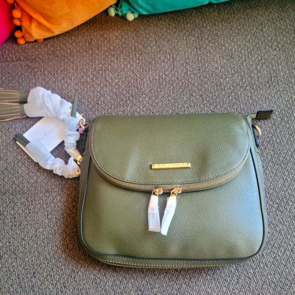 Poppies and Peonies crossbody bag